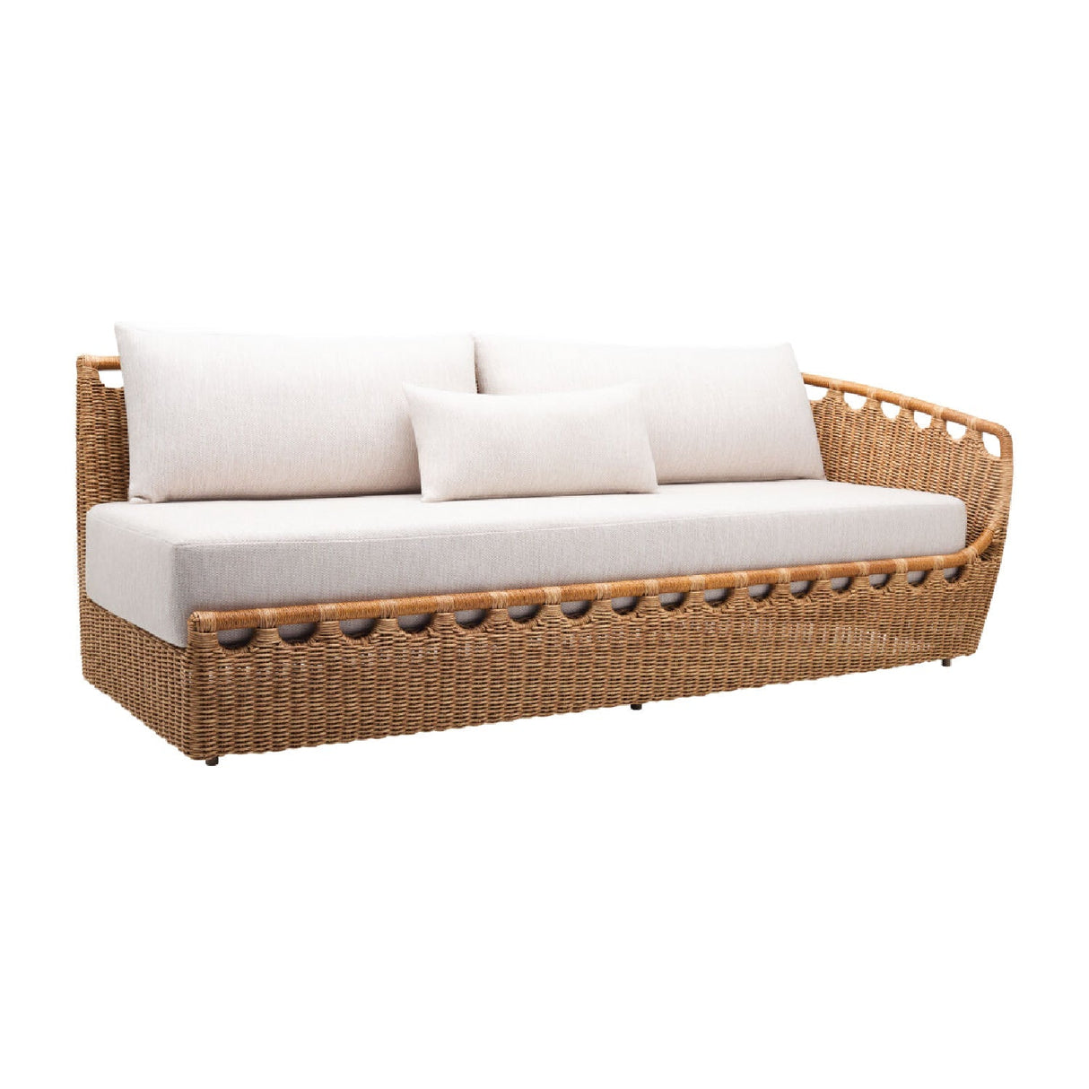 Modern European furniture - Hand-Woven Wicker Outdoor Sectional Sofa - www.oroa.com