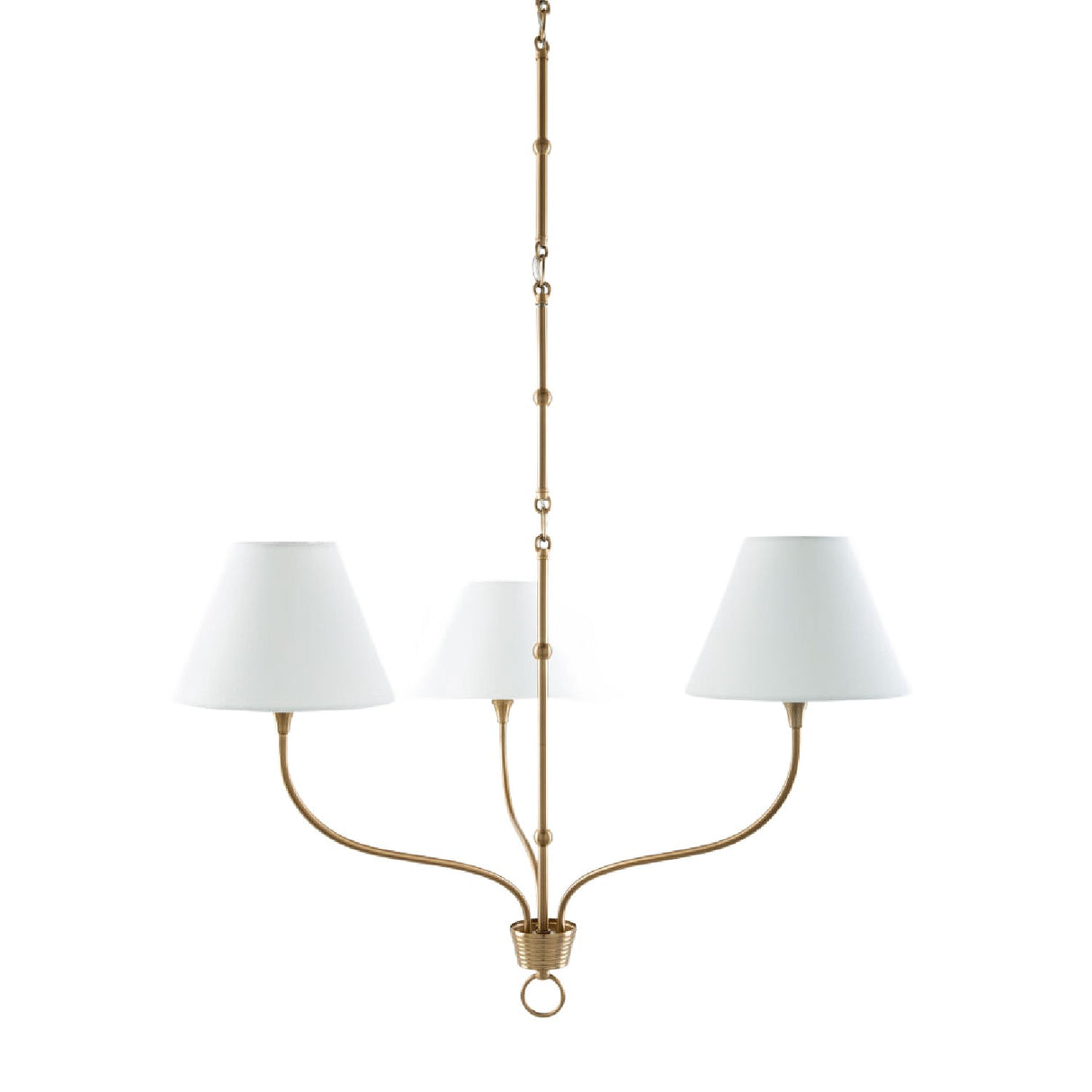 Modern European furniture - Copper-Armed 3-Light Chandelier - www.oroa.com
