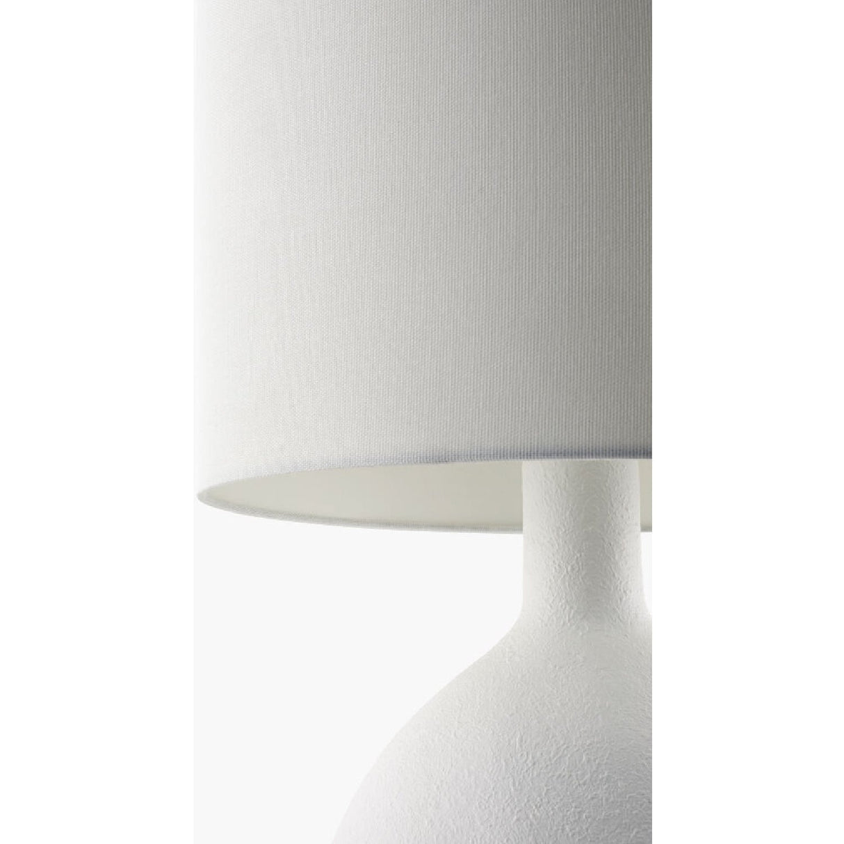 Modern European furniture - Linen Shade Ceramic Table Lamp - www.oroa.com