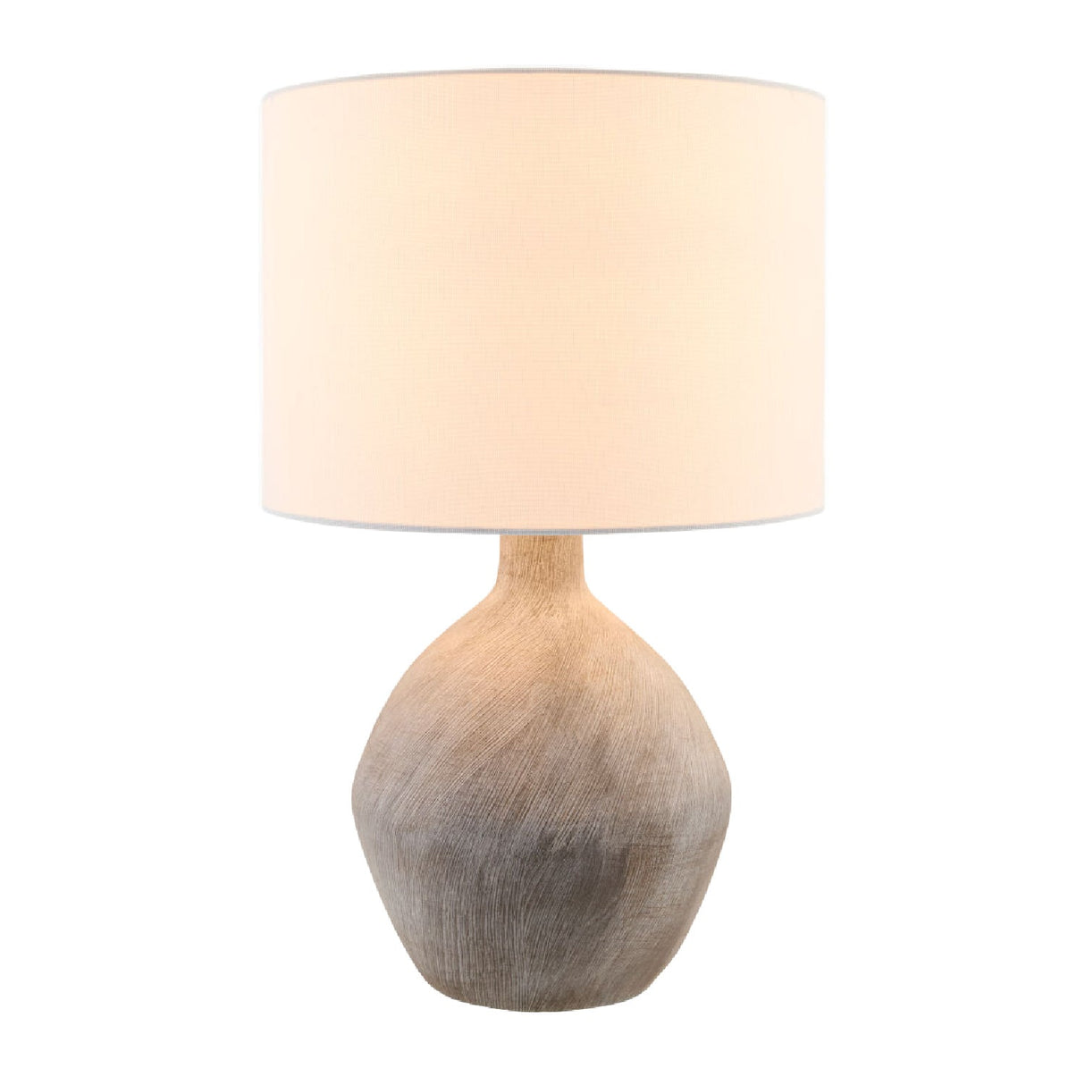 Modern European furniture - Linen Shade Ceramic Table Lamp - www.oroa.com