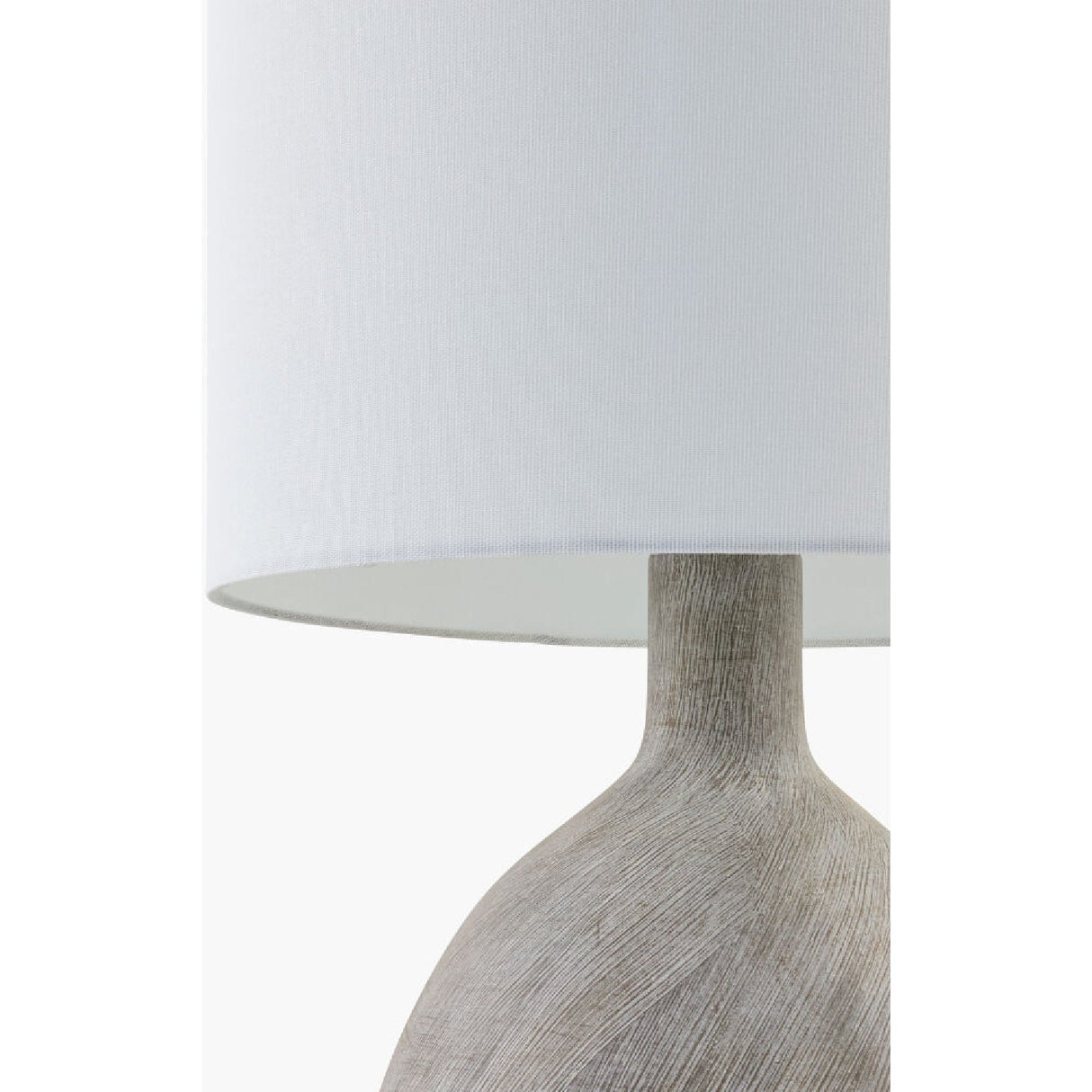 Modern European furniture - Linen Shade Ceramic Table Lamp - www.oroa.com
