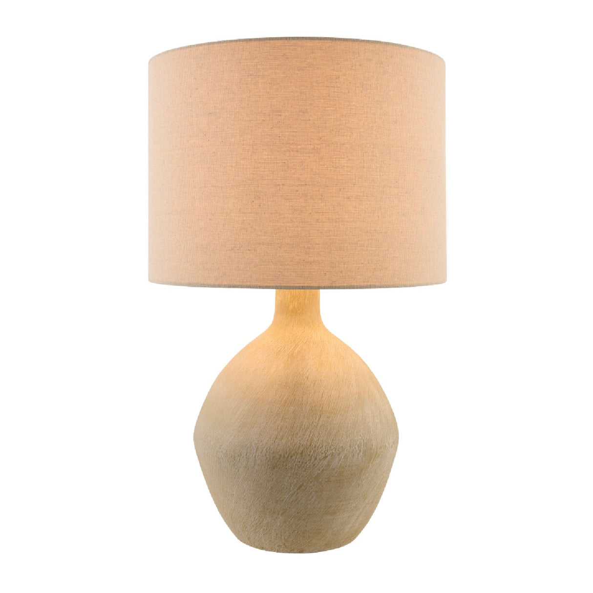Modern European furniture - Linen Shade Ceramic Table Lamp - www.oroa.com