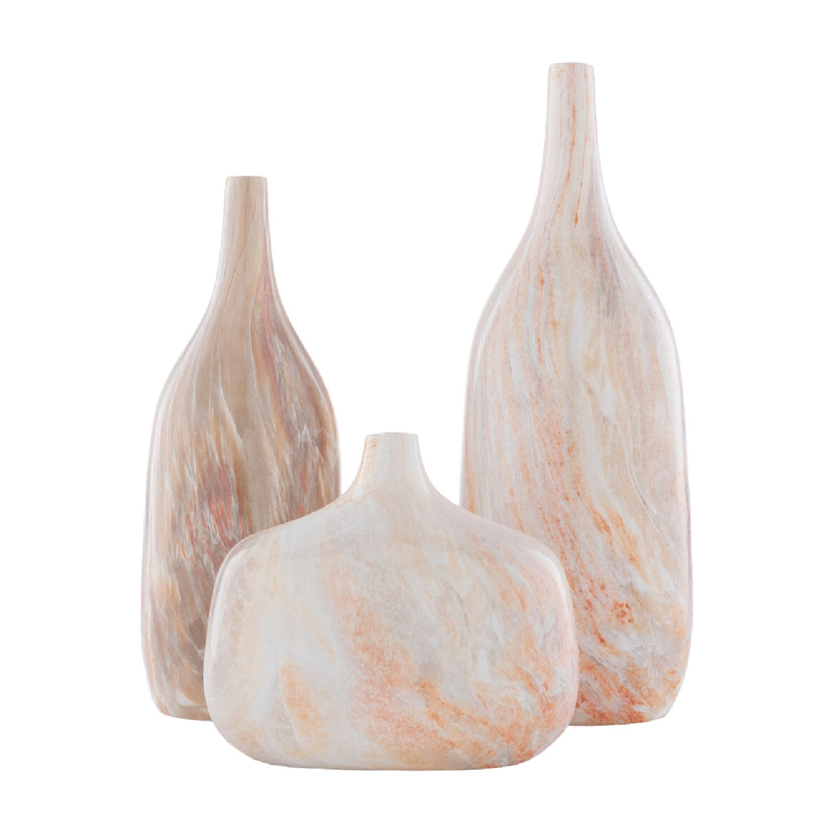 Modern European furniture - Marbled Ceramic Outdoor Vases (3) - www.oroa.com