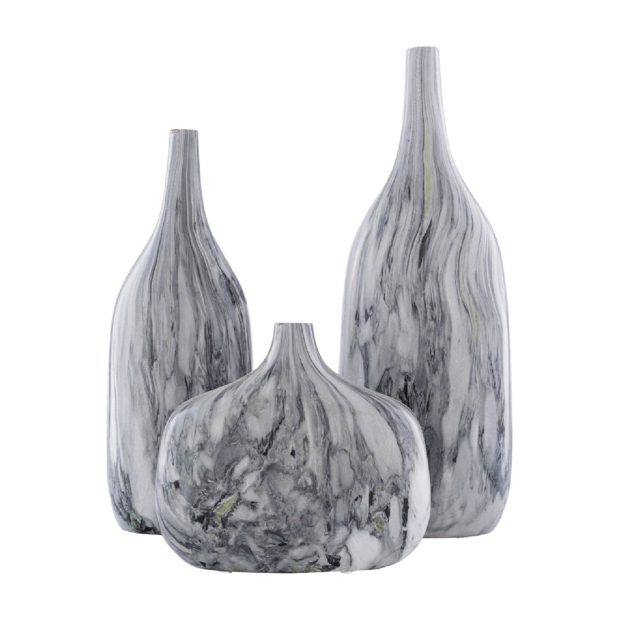 Modern European furniture - Marbled Ceramic Outdoor Vases (3) - www.oroa.com