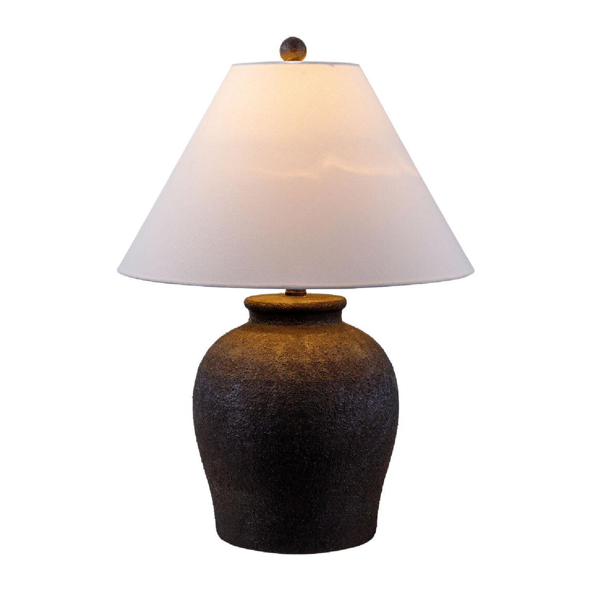 Modern European furniture - Ceramic White Linen Table Lamp - www.oroa.com