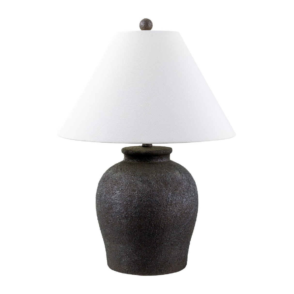 Modern European furniture - Ceramic White Linen Table Lamp - www.oroa.com