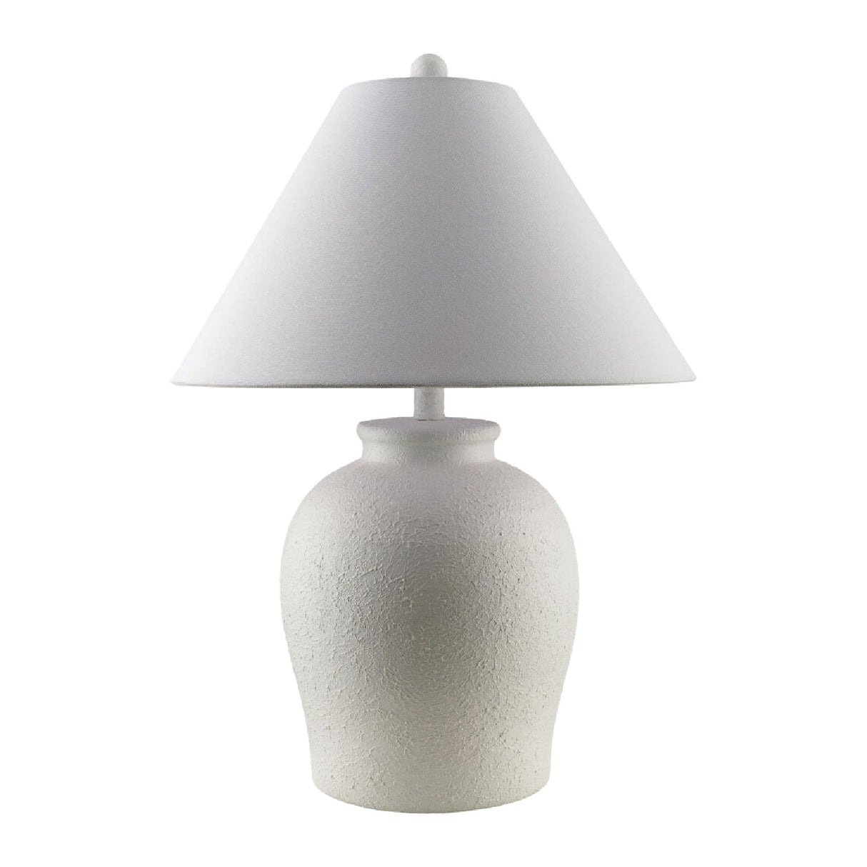 Modern European furniture - Ceramic White Linen Table Lamp - www.oroa.com