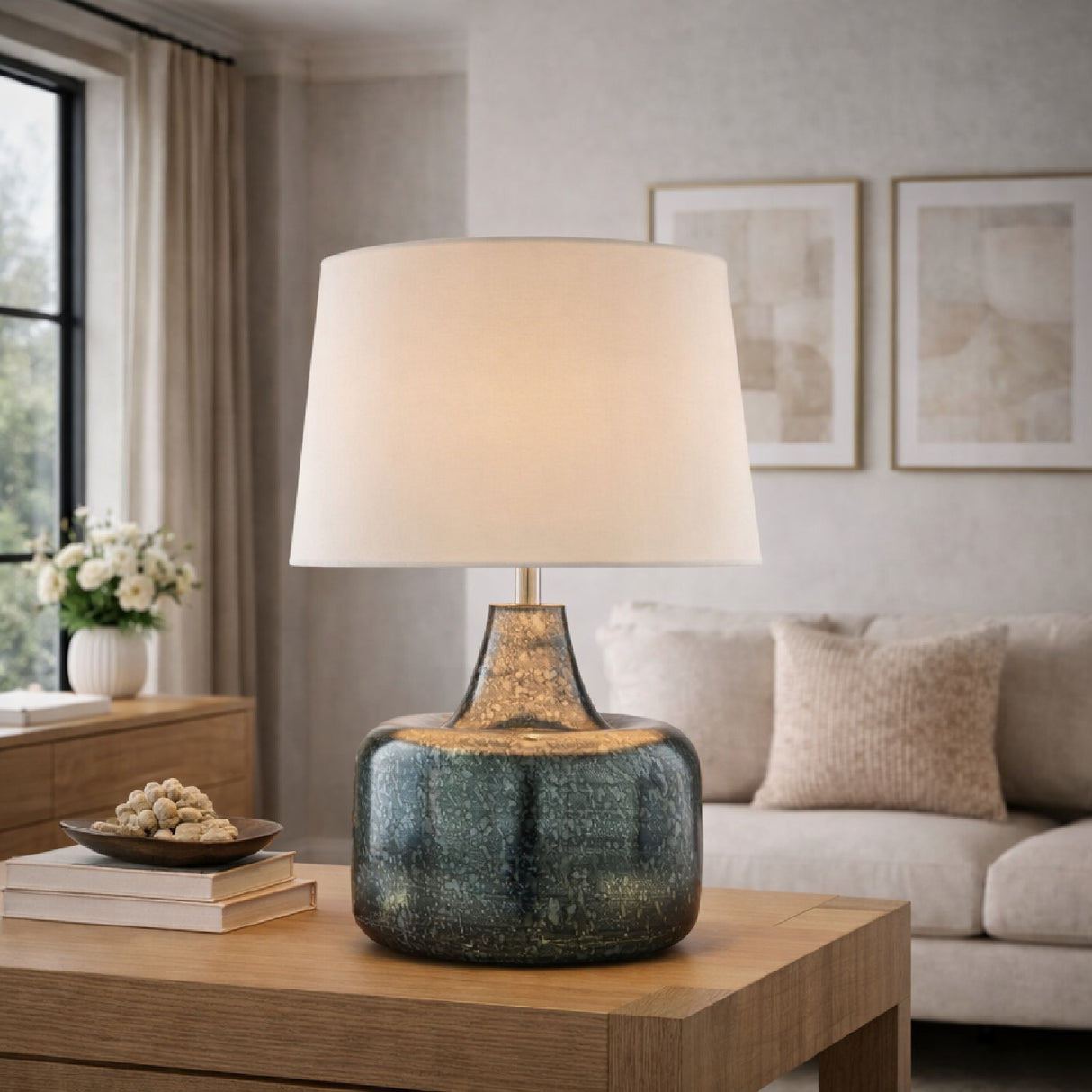 Modern European furniture - Antique Gray Iron Table Lamp - www.oroa.com
