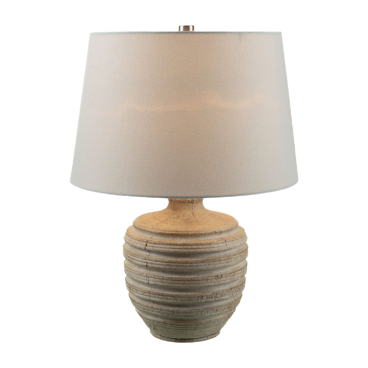 Modern European furniture - Brown Base Linen Table Lamp - www.oroa.com