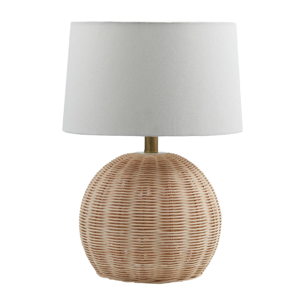 Modern European furniture - Round Rattan Base Table Lamp - www.oroa.com