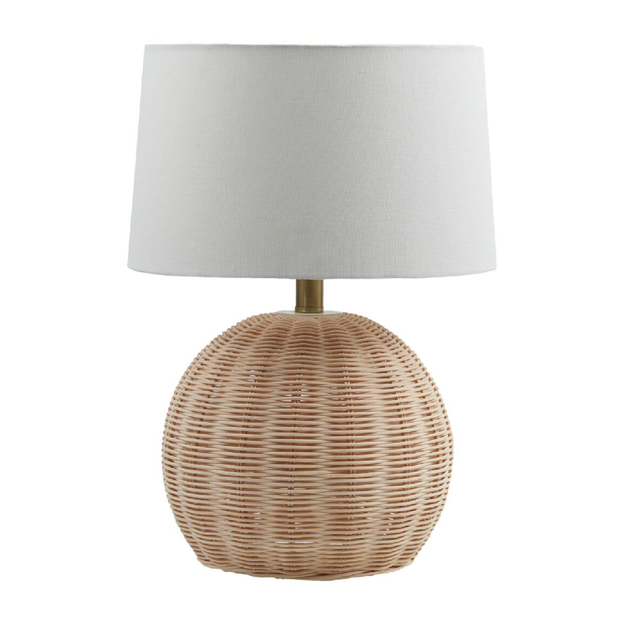 Modern European furniture - Round Rattan Base Table Lamp - www.oroa.com