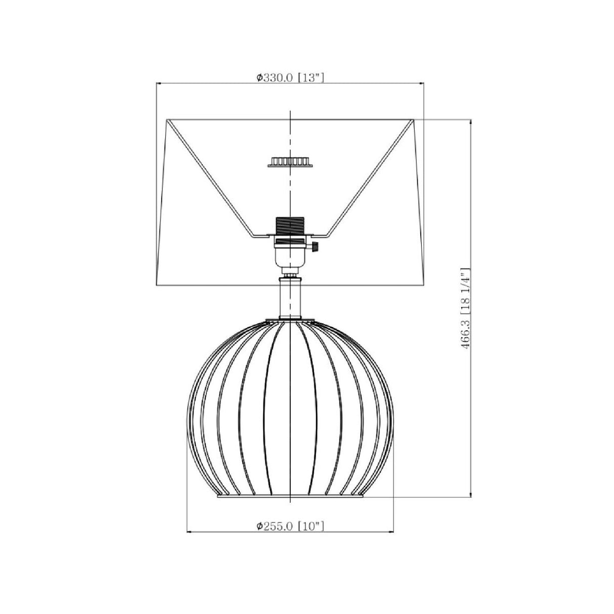 Modern European furniture - Round Rattan Base Table Lamp - www.oroa.com