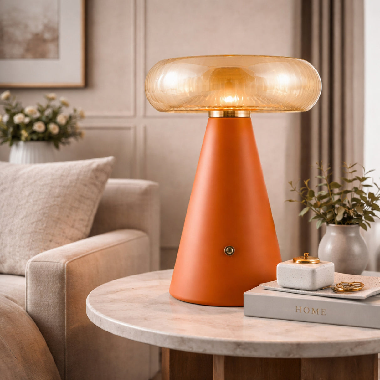 Modern European furniture - Champagne Glass Accent Table Lamp - www.oroa.com