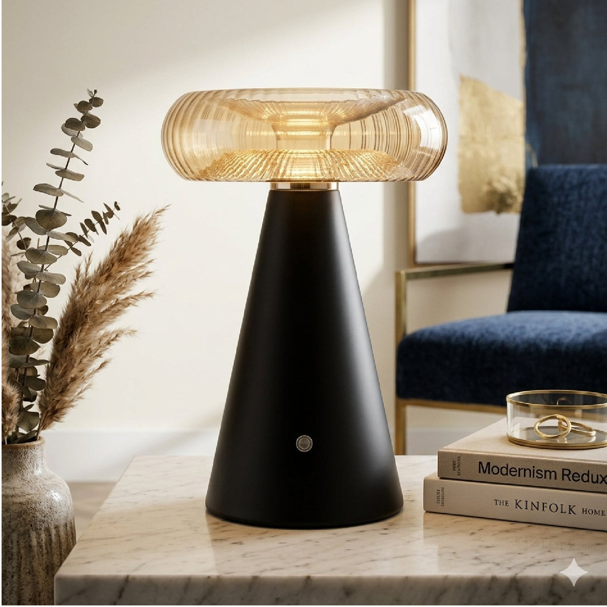 Modern European furniture - Champagne Glass Accent Table Lamp - www.oroa.com