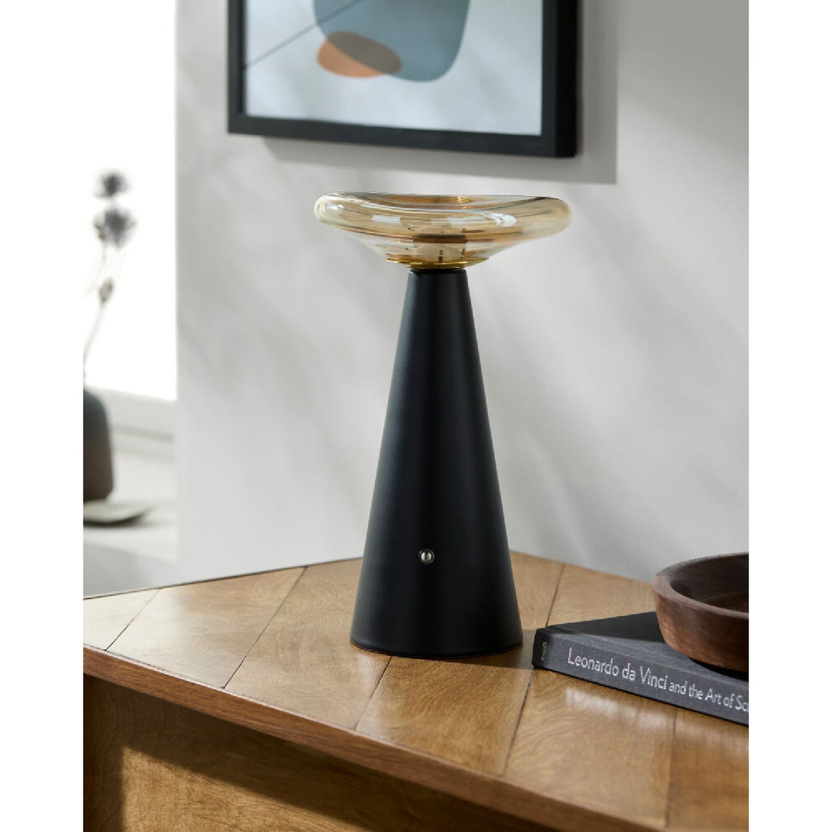 Modern European furniture - Clear Glass Accent Table Lamp - www.oroa.com