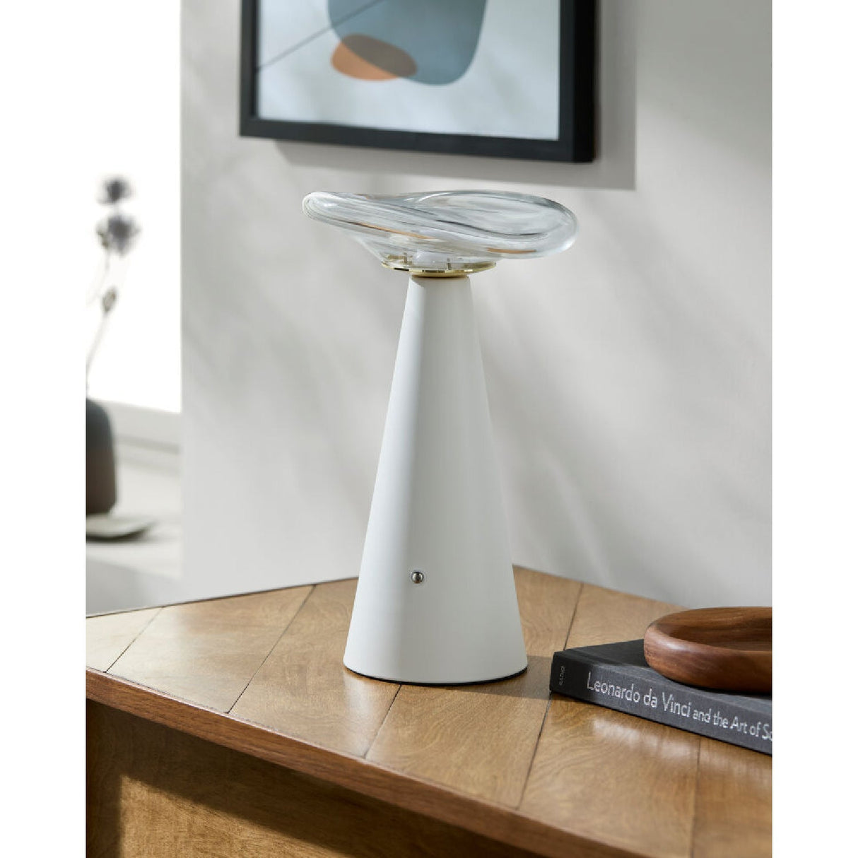 Modern European furniture - Clear Glass Accent Table Lamp - www.oroa.com