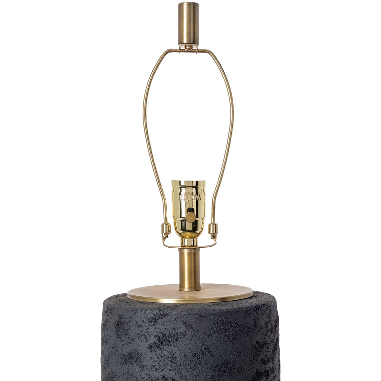 Modern European furniture - Black Textured Base Table Lamp - www.oroa.com