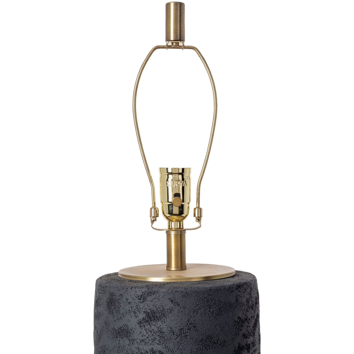 Modern European furniture - Black Textured Base Table Lamp - www.oroa.com