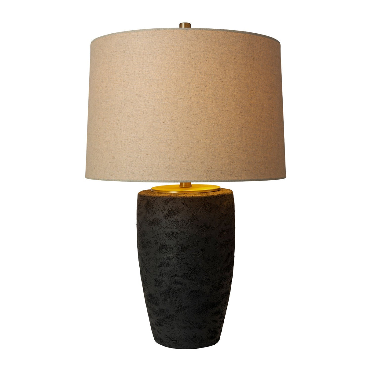 Modern European furniture - Black Textured Base Table Lamp - www.oroa.com