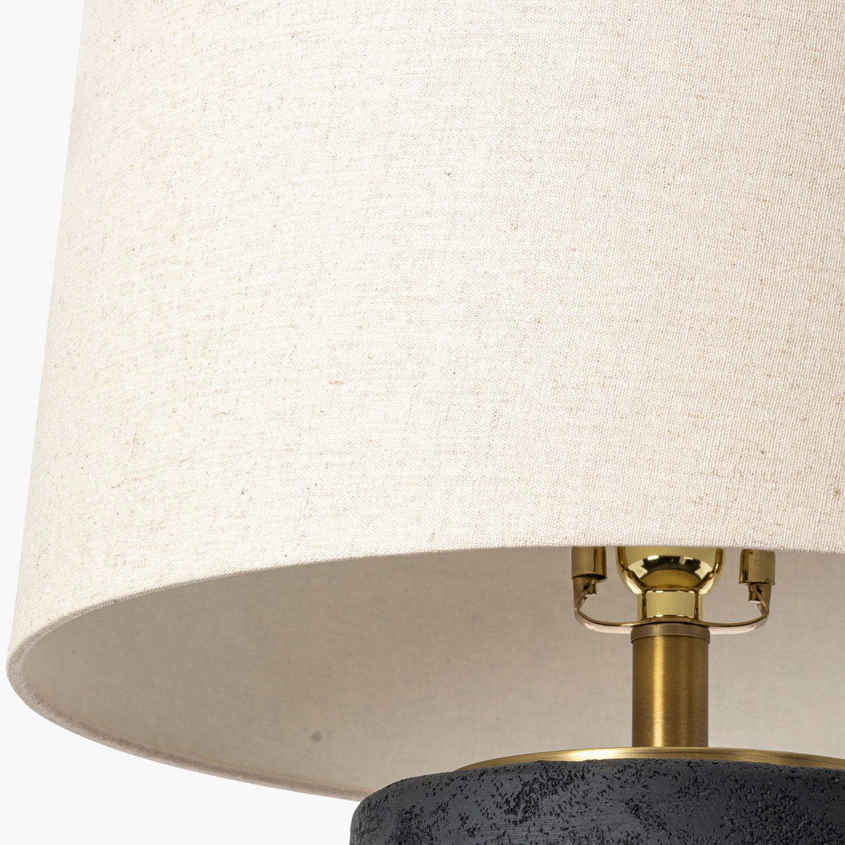 Modern European furniture - Black Textured Base Table Lamp - www.oroa.com