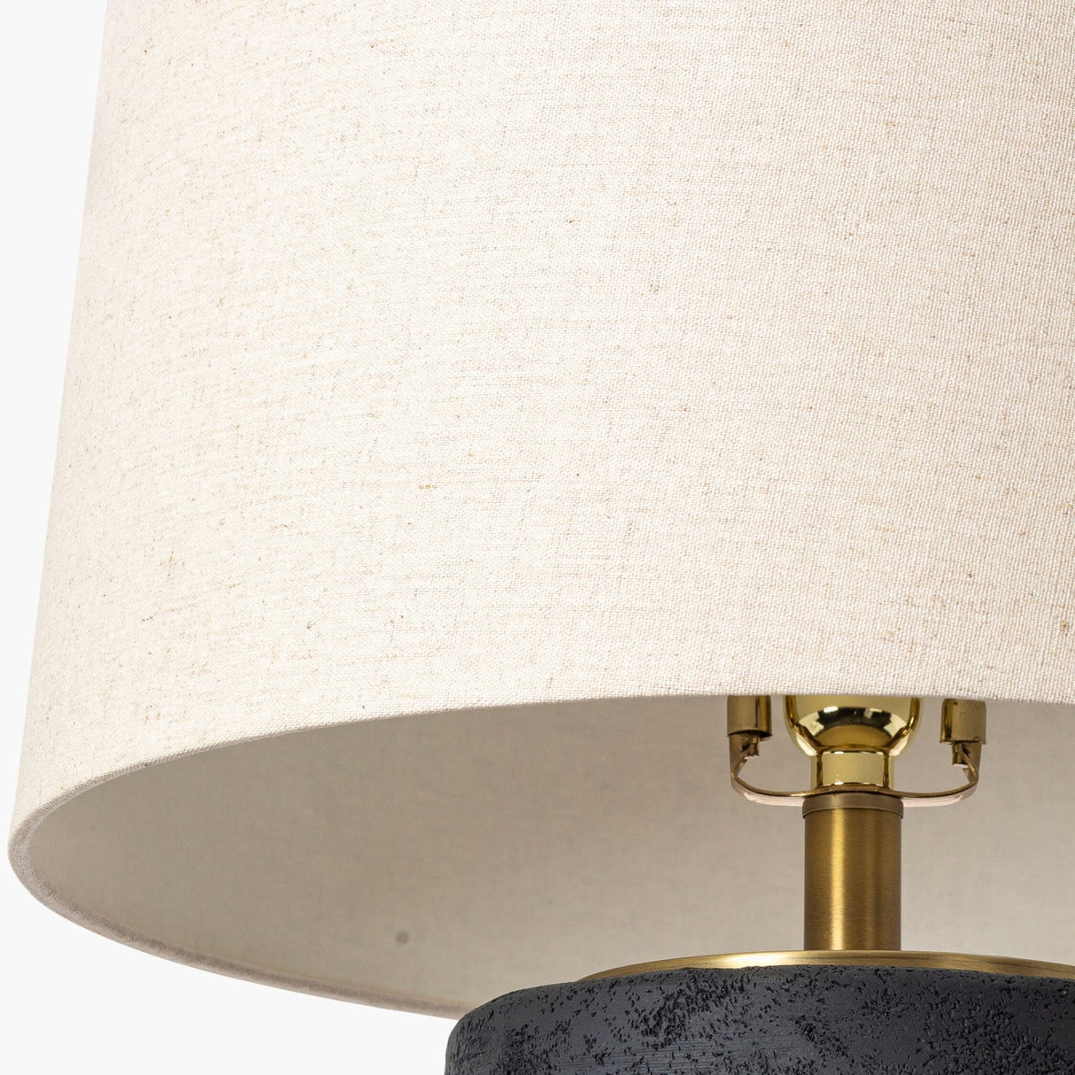 Modern European furniture - Black Textured Base Table Lamp - www.oroa.com