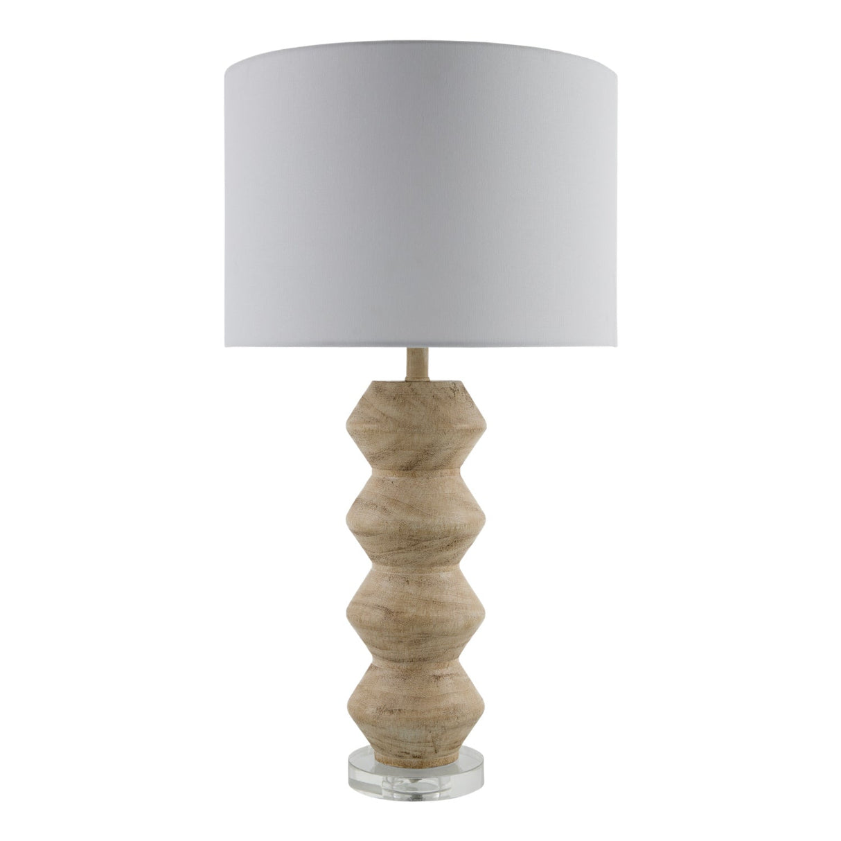 Modern European furniture - Geometrical Base Linen Table Lamp - www.oroa.com