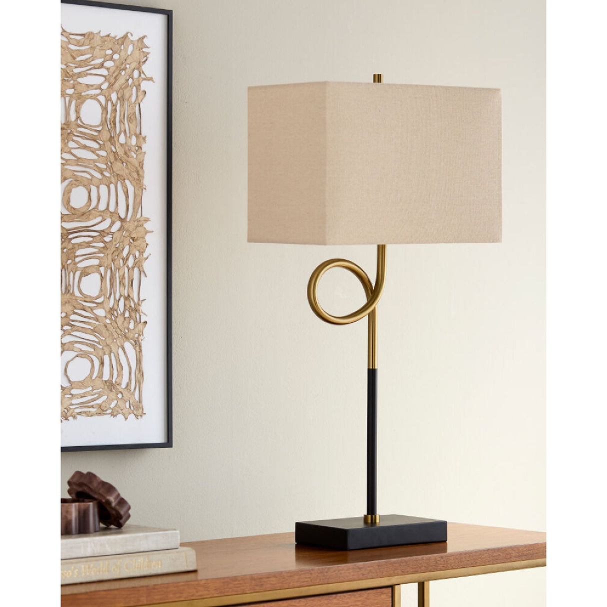 Modern European furniture - Twisted Iron Accent Table Lamp - www.oroa.com