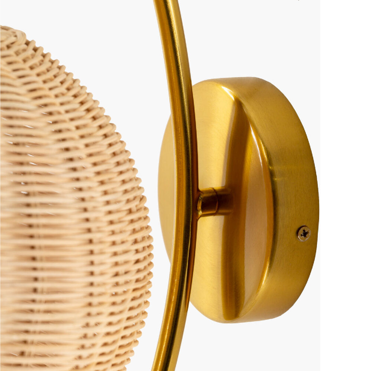 Modern European furniture - Round Rattan Wall Lamp - www.oroa.com