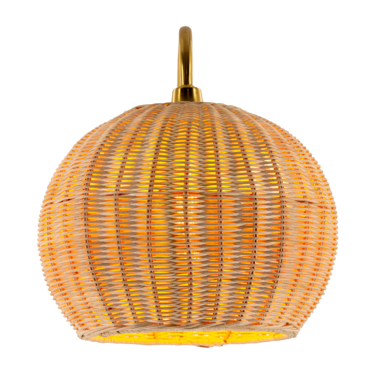 Modern European furniture - Round Rattan Wall Lamp - www.oroa.com