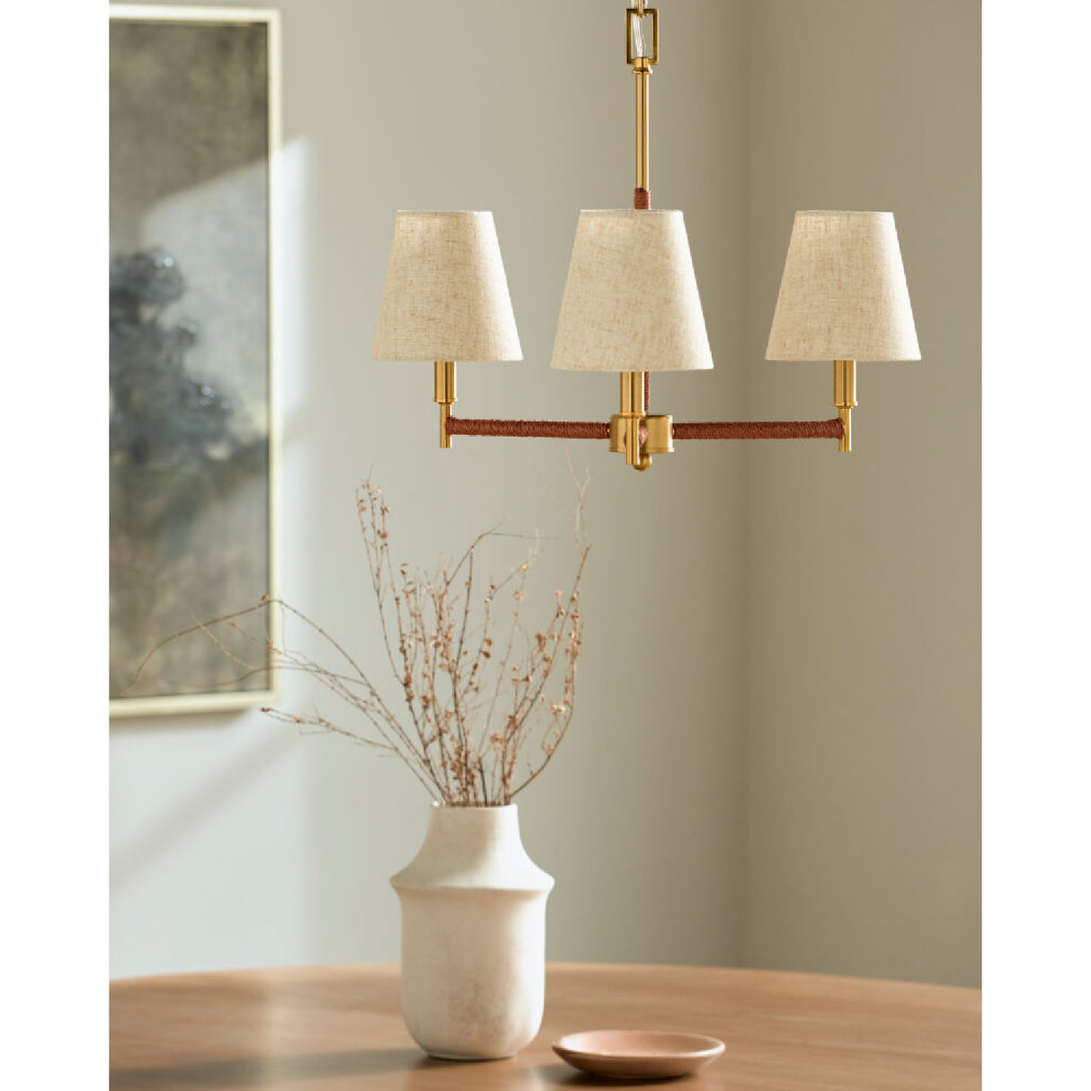 Modern European furniture - Gold Armed Chandelier - www.oroa.com