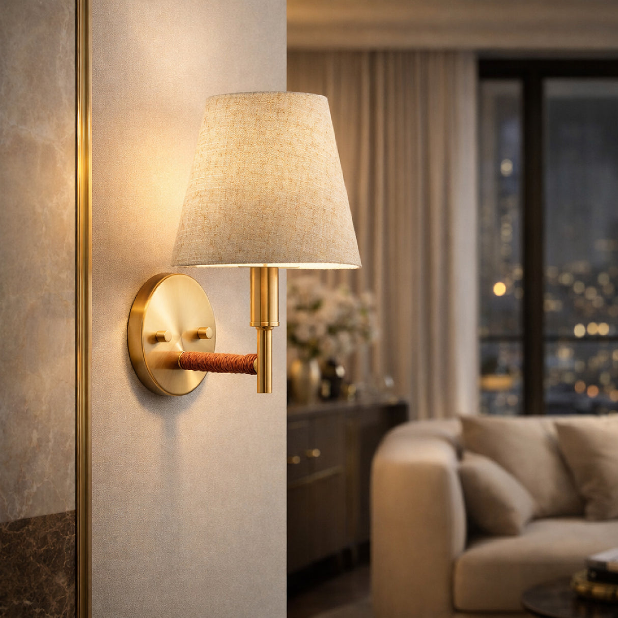 Modern European furniture - Gold Armed Wall Lamp - www.oroa.com | Oroa.com