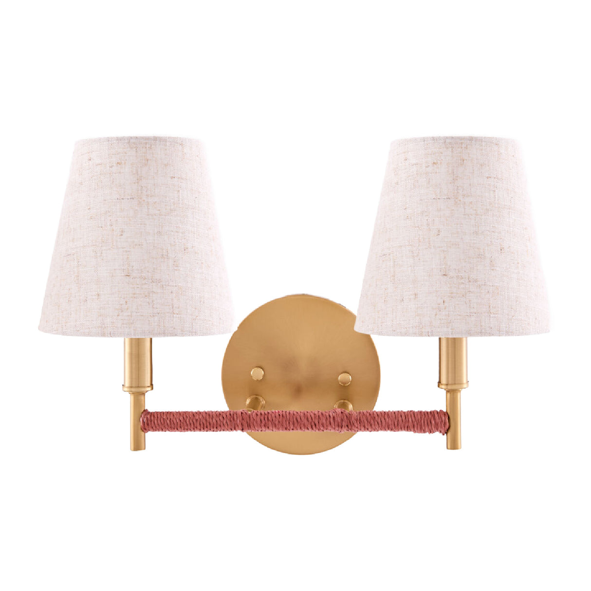 Modern European furniture - Fabric Shade 2-Light Wall Lamp - www.oroa.com