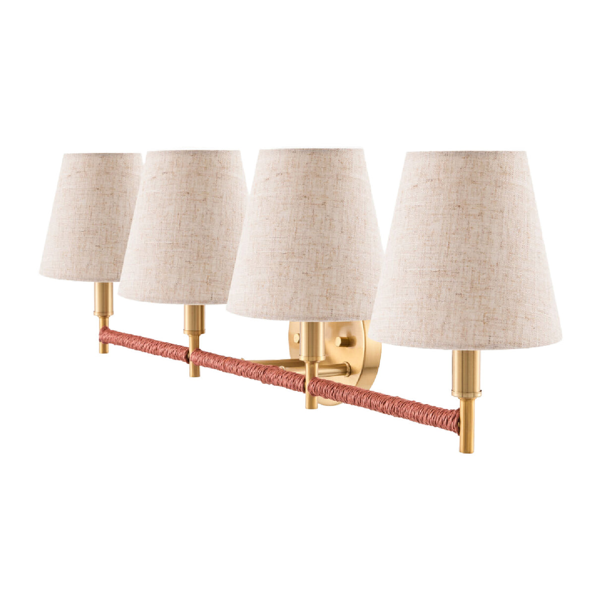 Modern European furniture - Fabric Shade 4-Light Wall Lamp - www.oroa.com