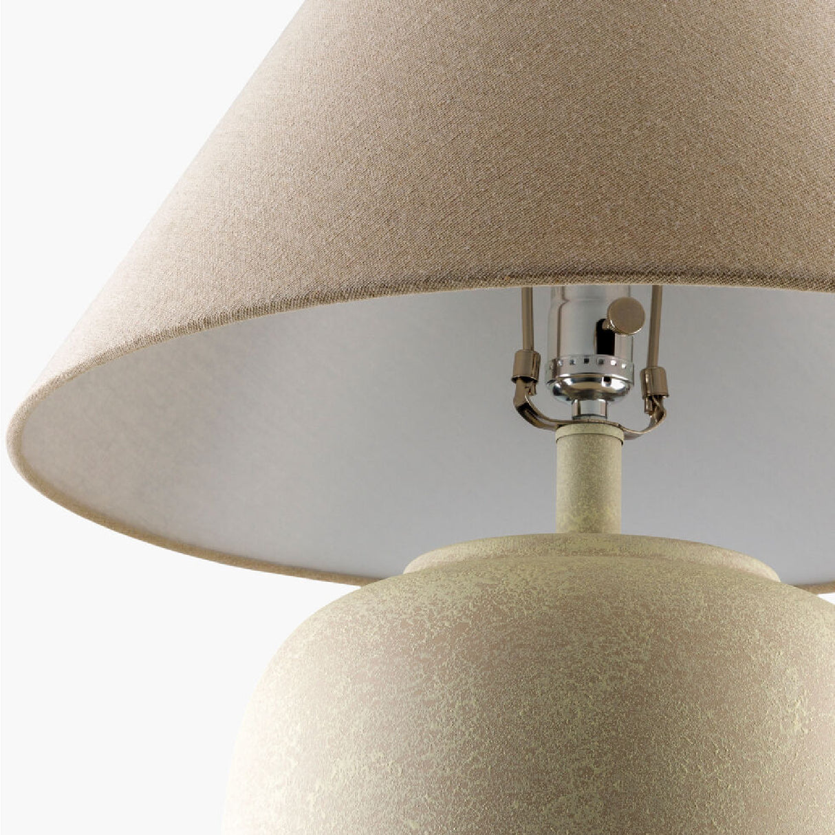 Modern European furniture - Antiqued White Ceramic Table Lamp - www.oroa.com | Oroa.com