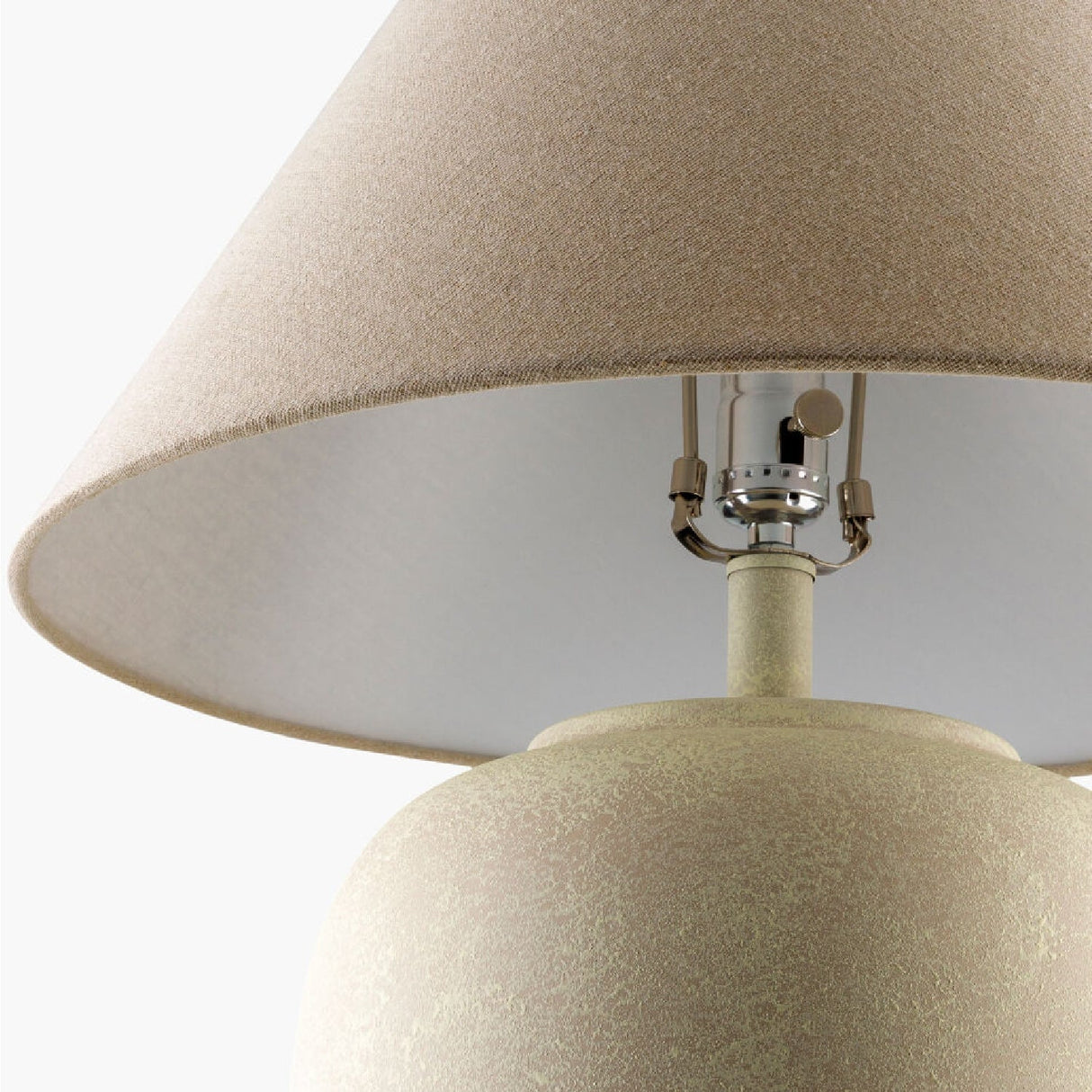 Modern European furniture - Antiqued White Ceramic Table Lamp - www.oroa.com