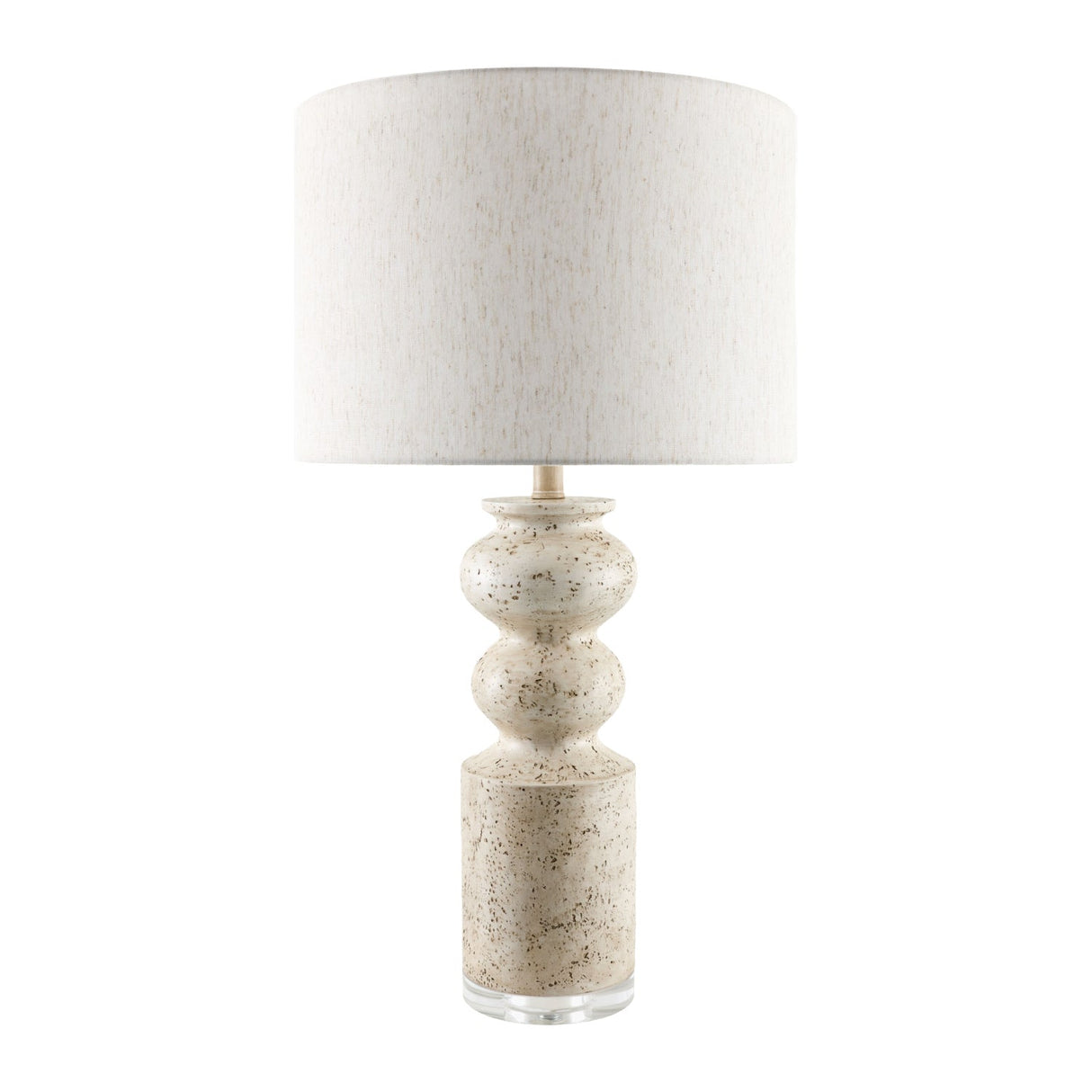 Modern European furniture - Cream Layered Base Table Lamp - www.oroa.com