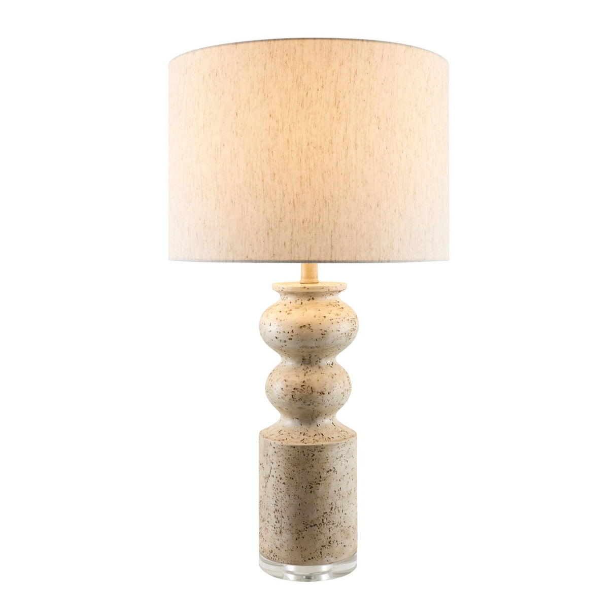 Modern European furniture - Cream Layered Base Table Lamp - www.oroa.com
