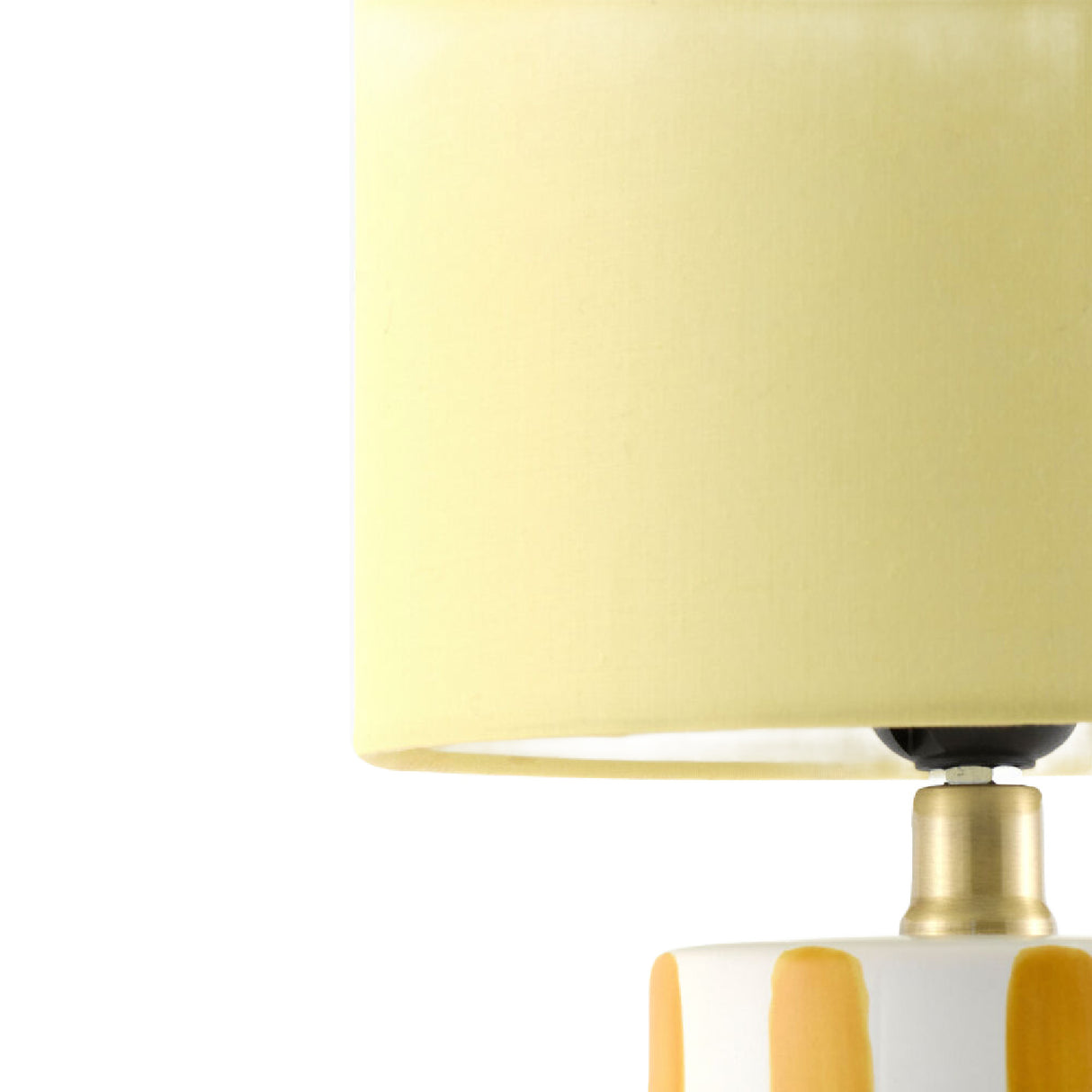 Modern European furniture - Striped Ceramic Linen Table Lamp - www.oroa.com