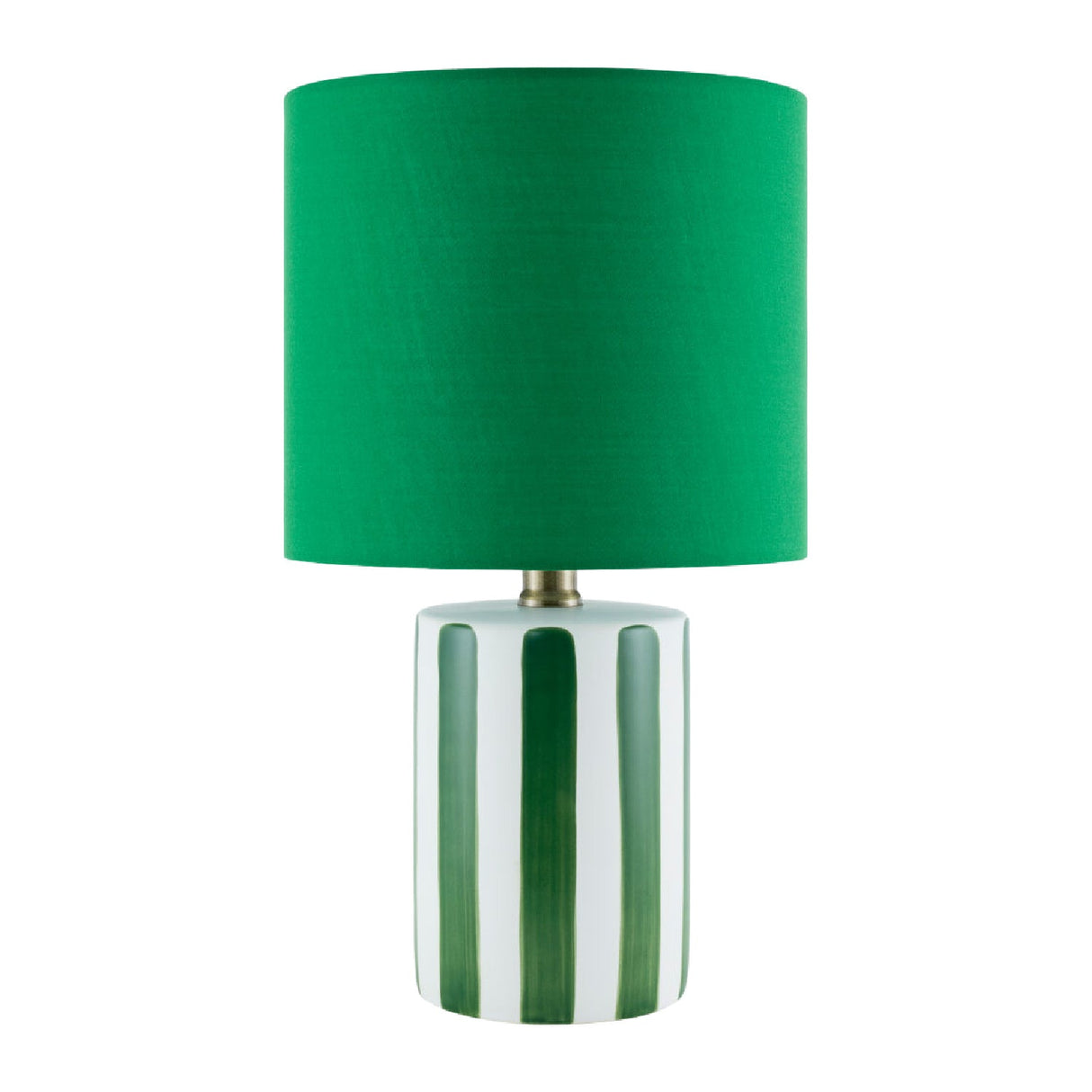 Modern European furniture - Striped Ceramic Linen Table Lamp - www.oroa.com