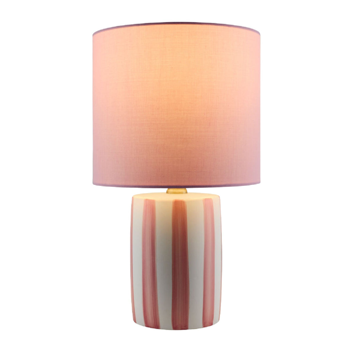 Modern European furniture - Striped Ceramic Linen Table Lamp - www.oroa.com