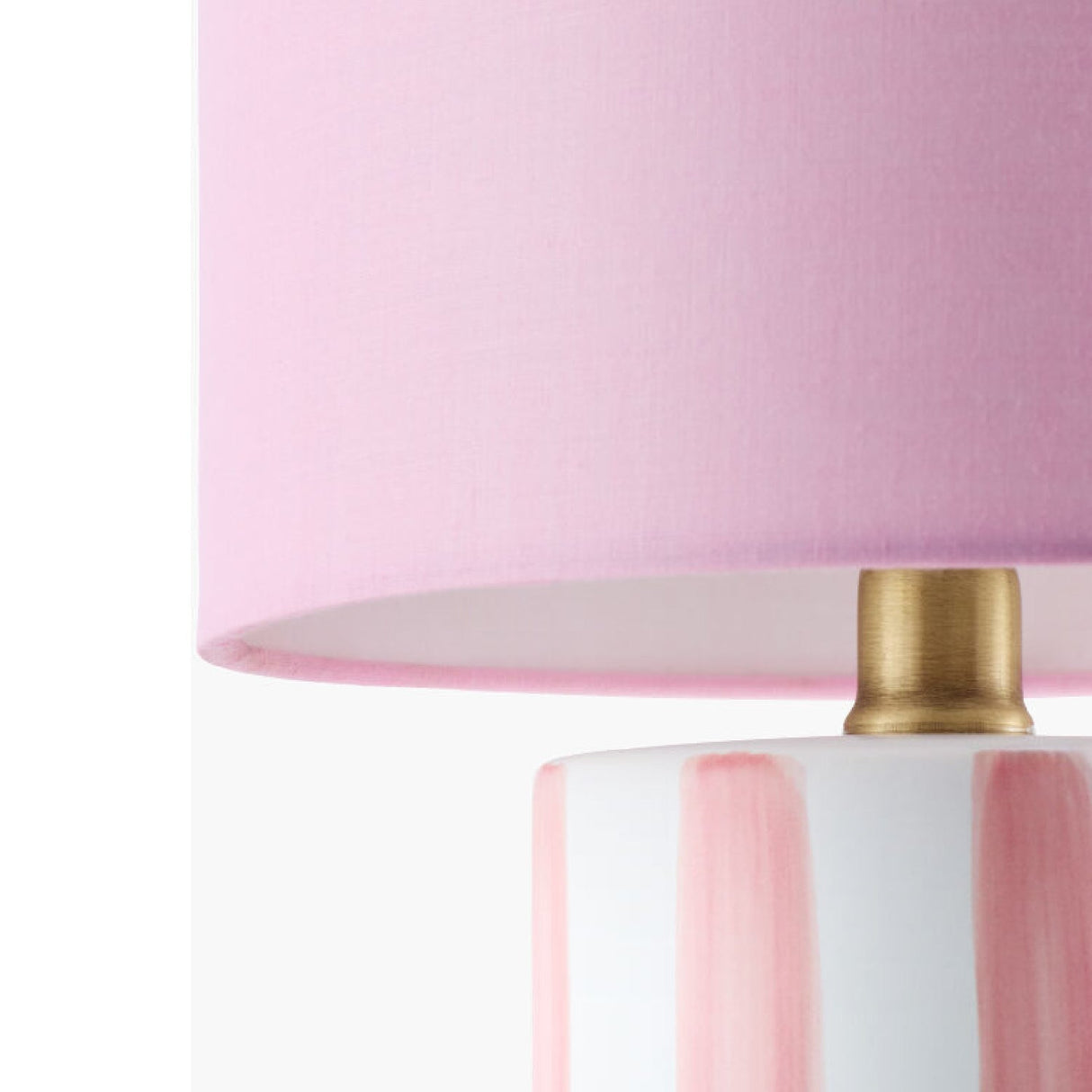 Modern European furniture - Striped Ceramic Linen Table Lamp - www.oroa.com