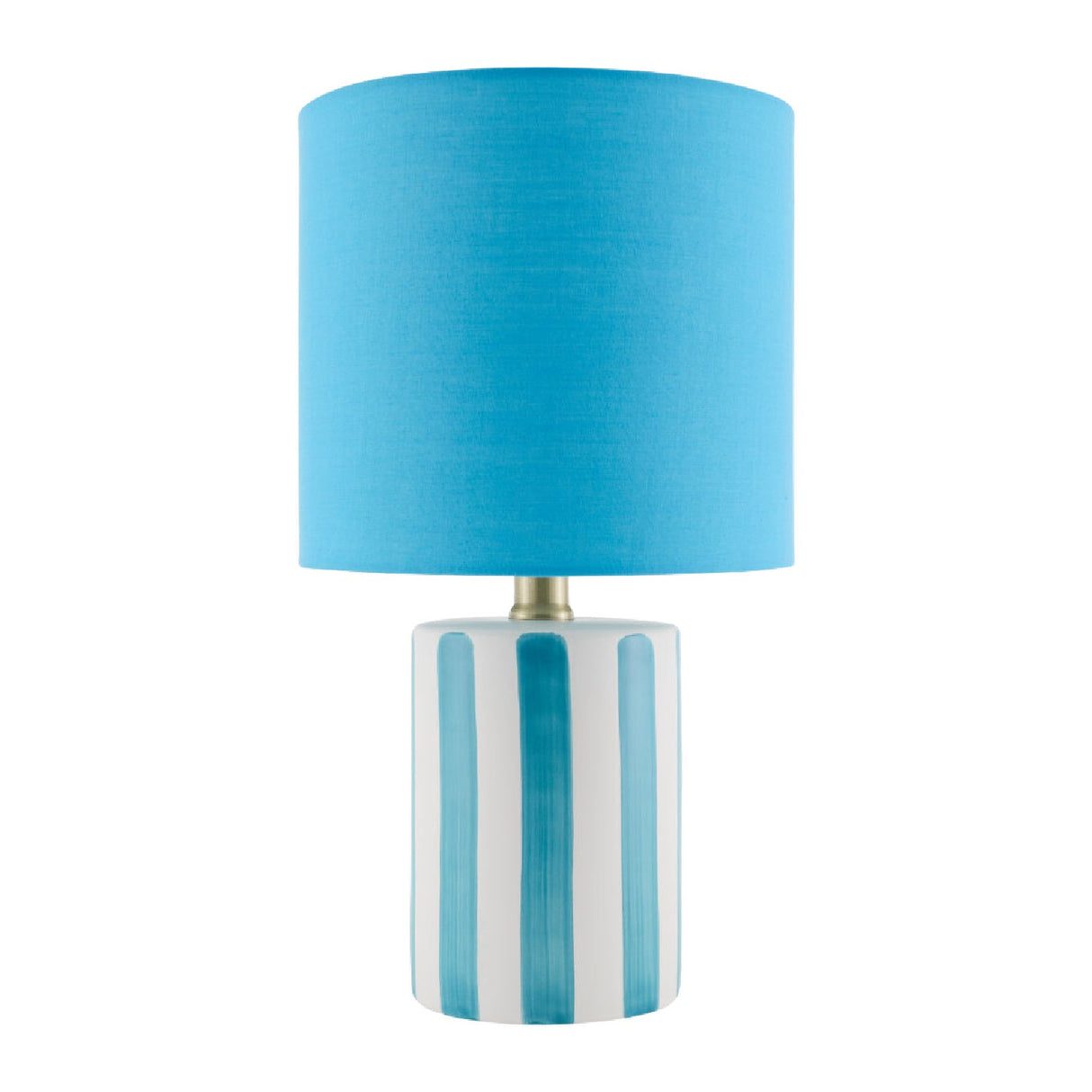 Modern European furniture - Striped Ceramic Linen Table Lamp - www.oroa.com