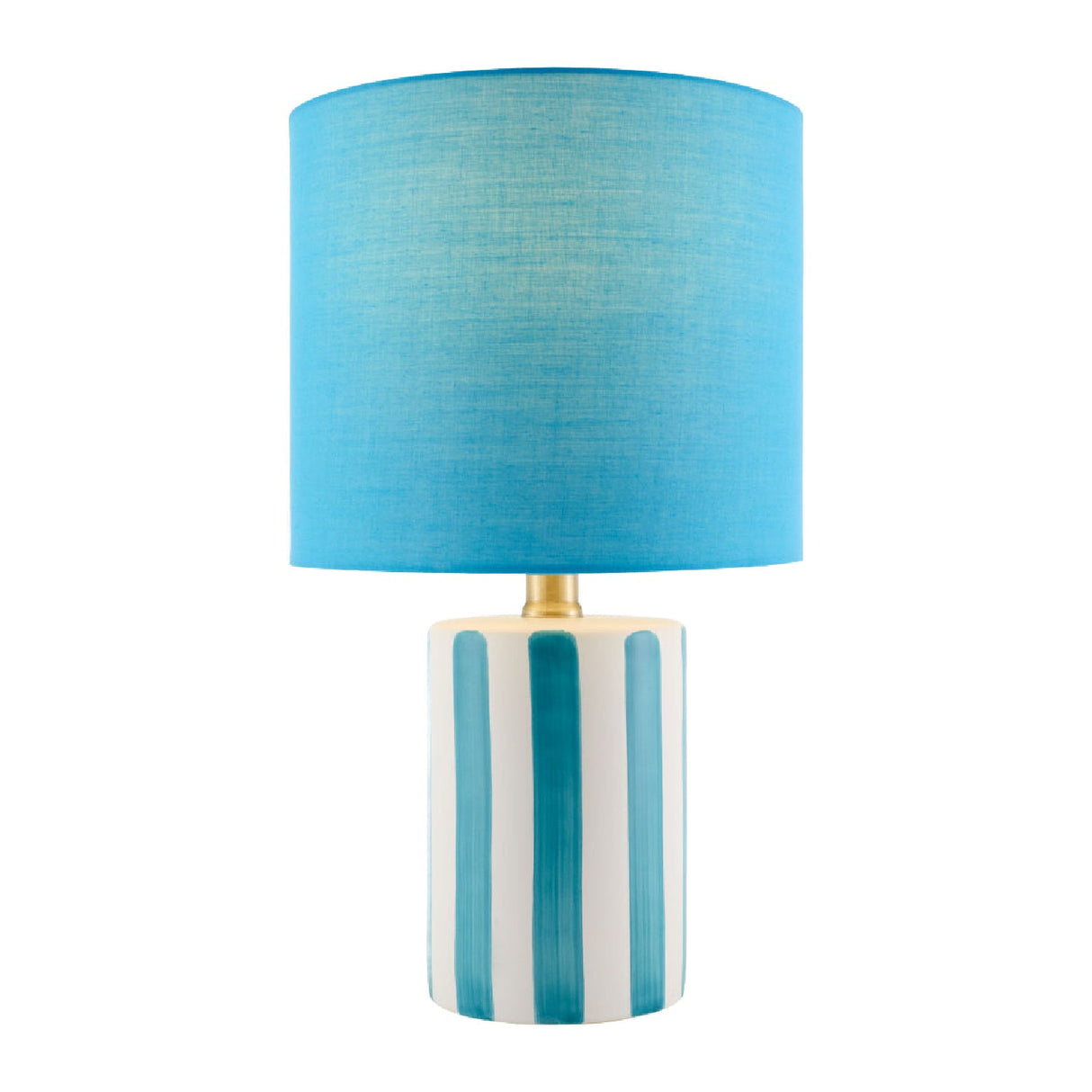 Modern European furniture - Striped Ceramic Linen Table Lamp - www.oroa.com