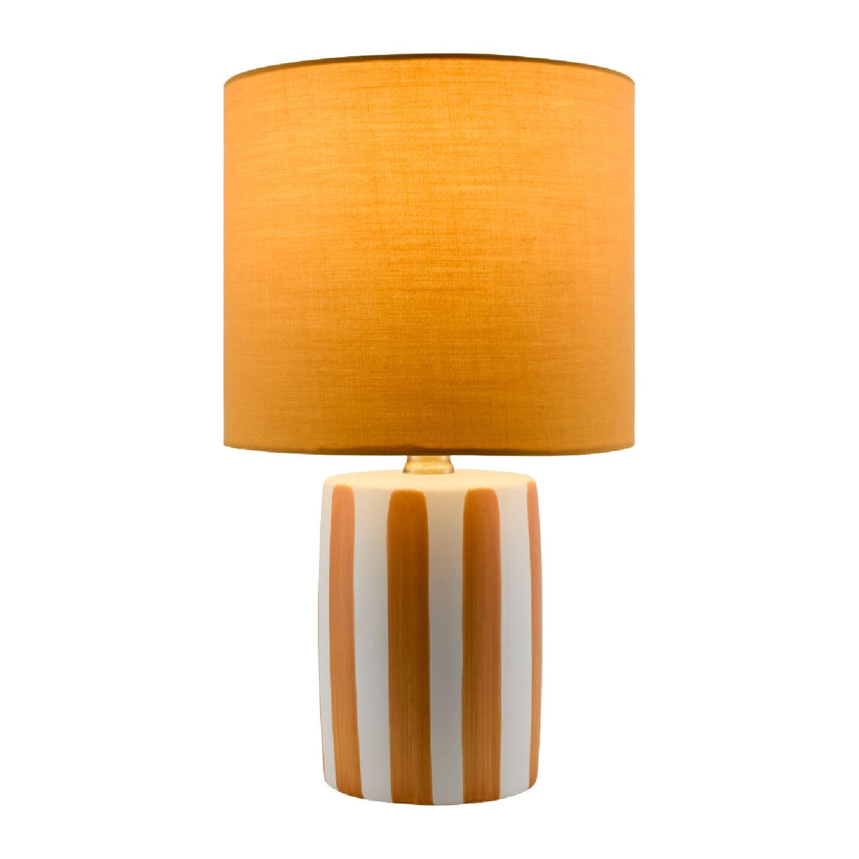 Modern European furniture - Striped Ceramic Linen Table Lamp - www.oroa.com
