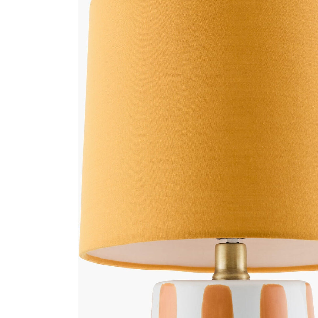 Modern European furniture - Striped Ceramic Linen Table Lamp - www.oroa.com