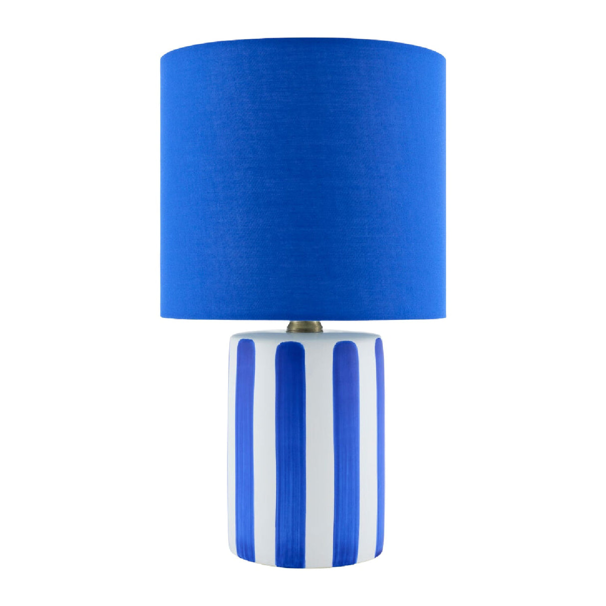 Modern European furniture - Striped Ceramic Linen Table Lamp - www.oroa.com