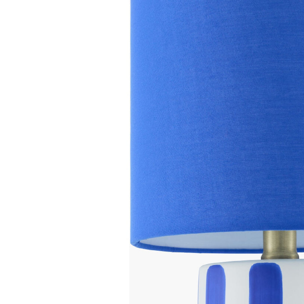 Modern European furniture - Striped Ceramic Linen Table Lamp - www.oroa.com