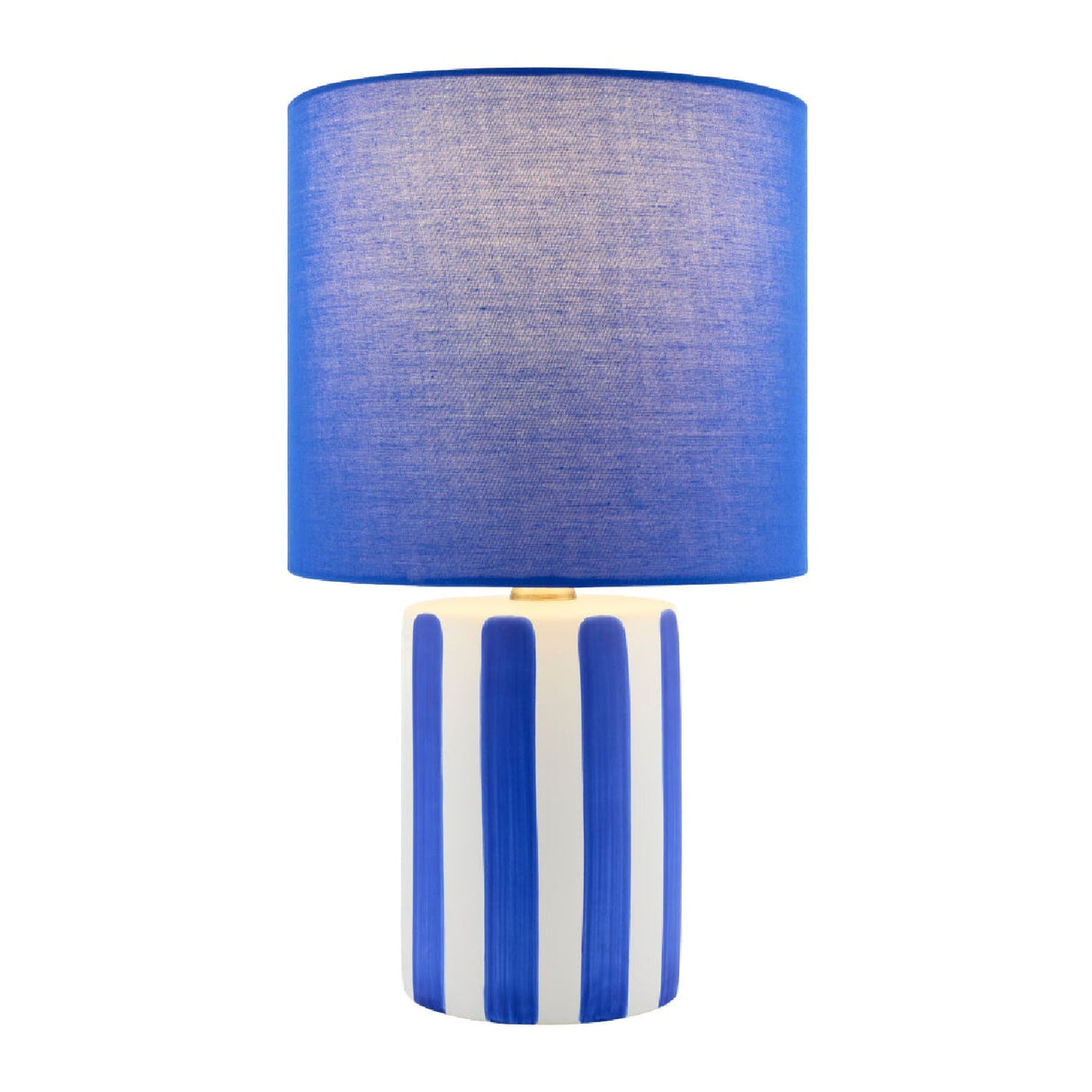 Modern European furniture - Striped Ceramic Linen Table Lamp - www.oroa.com