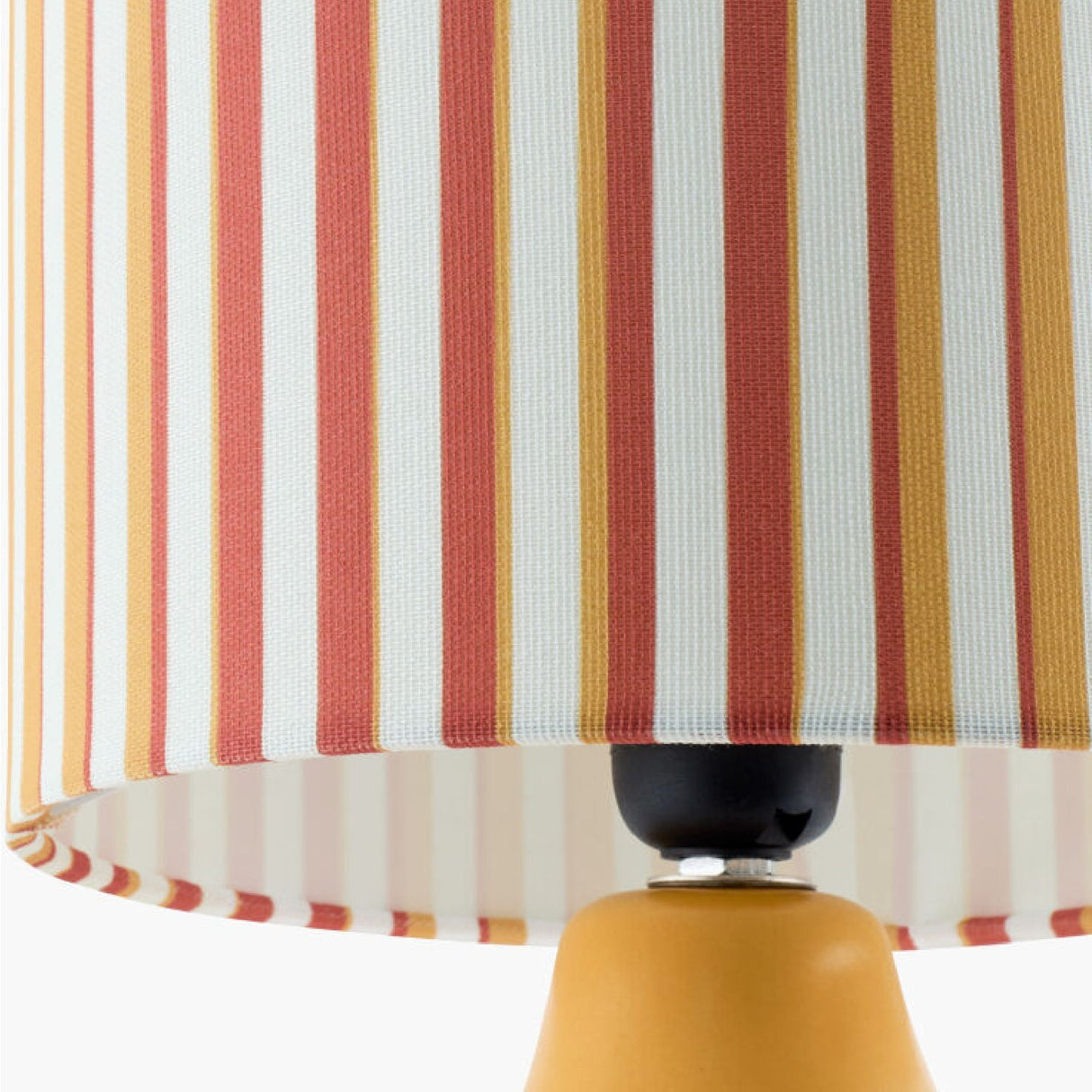 Modern European furniture - Striped Linen Ceramic Table Lamp - www.oroa.com
