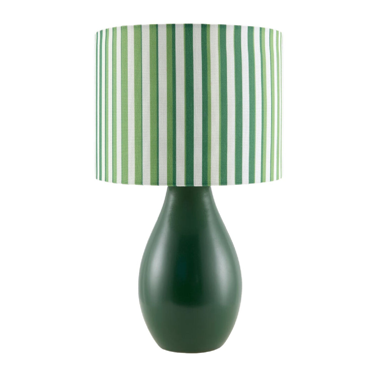 Modern European furniture - Striped Linen Ceramic Table Lamp - www.oroa.com